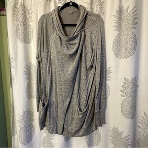 Athleta Studio Wrap Open Front Magnetic Cardigan